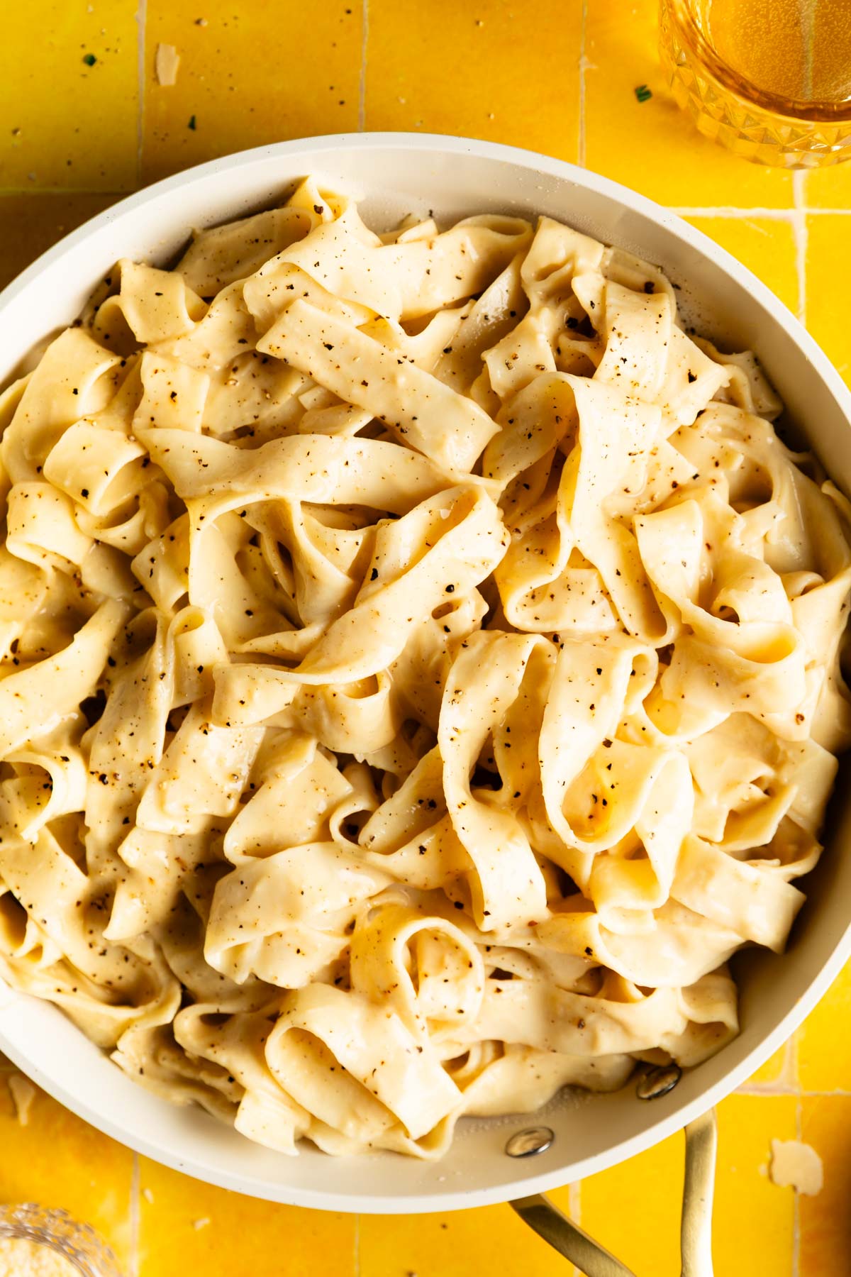 bowl of chickpea sauce for pasta