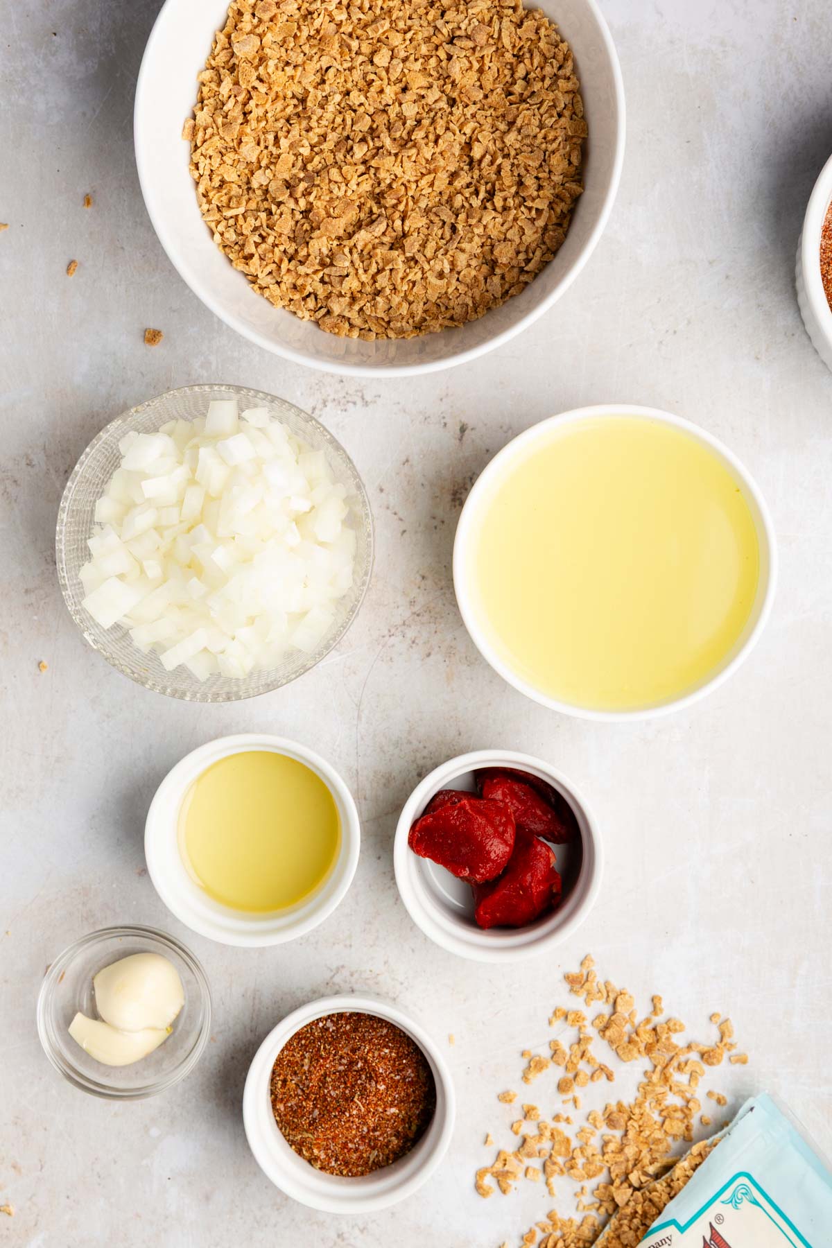 ingredients needed to make tvp taco meat
