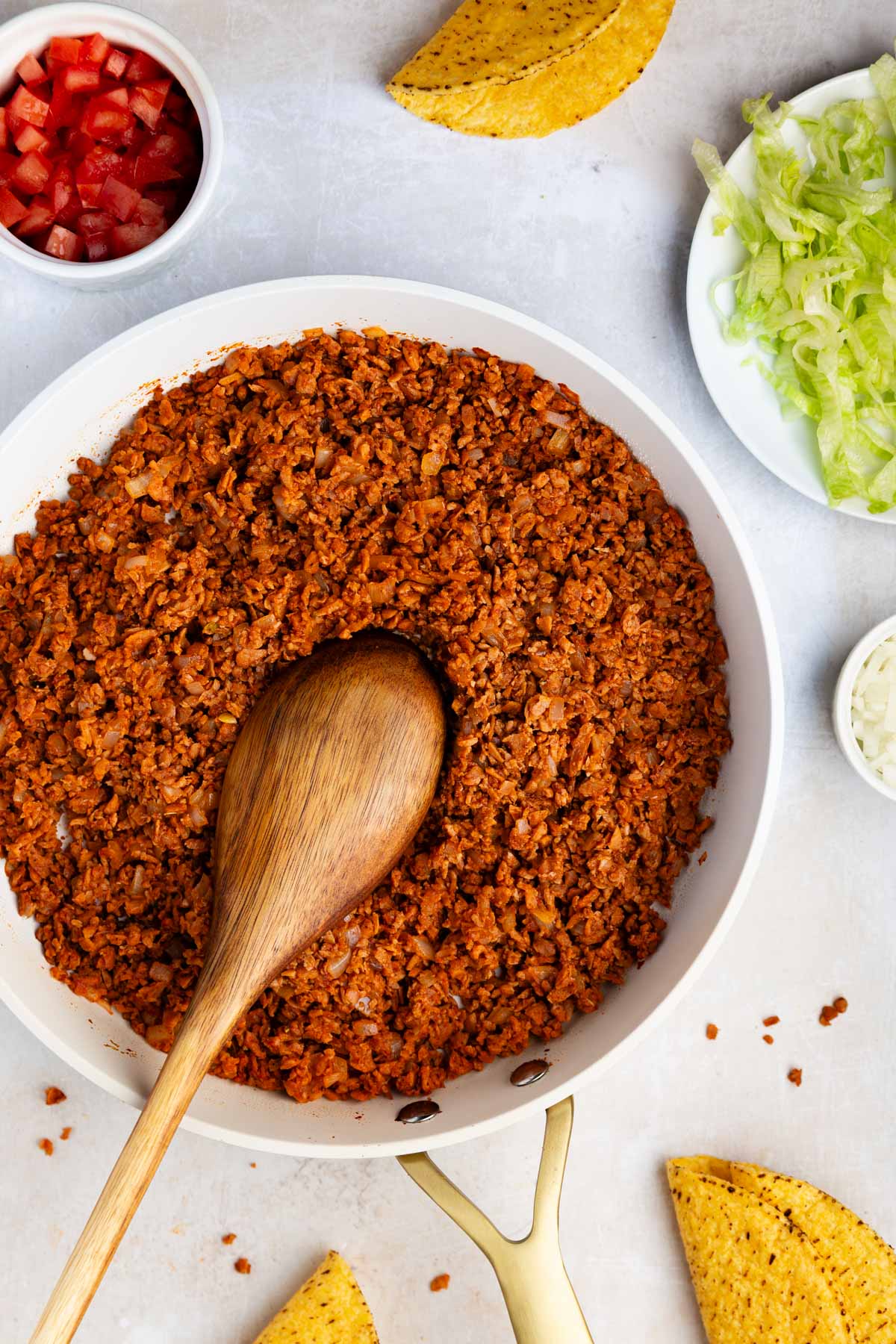 bowl of vegan taco meat