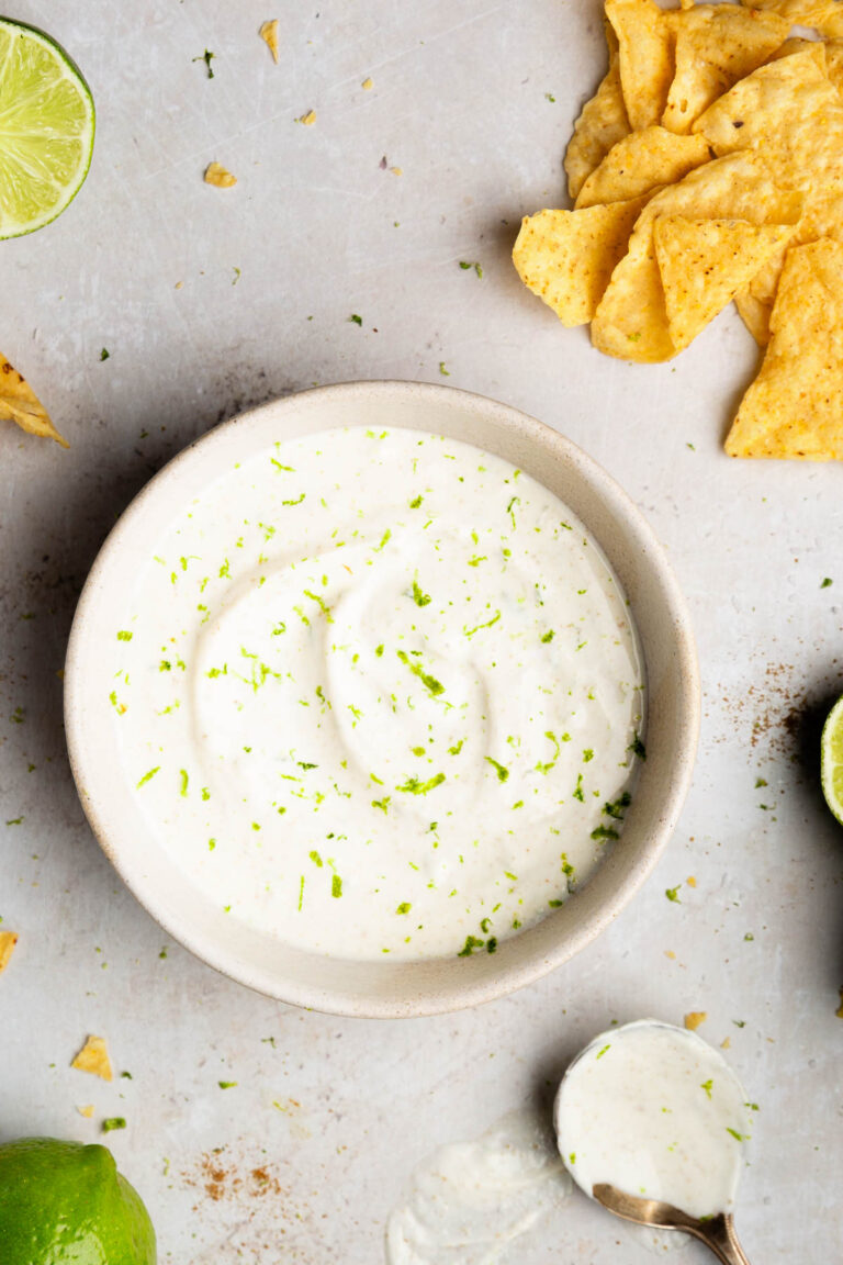 Easy Cumin Lime Crema with Greek Yogurt