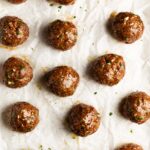 Baked healthy meatball recipe.